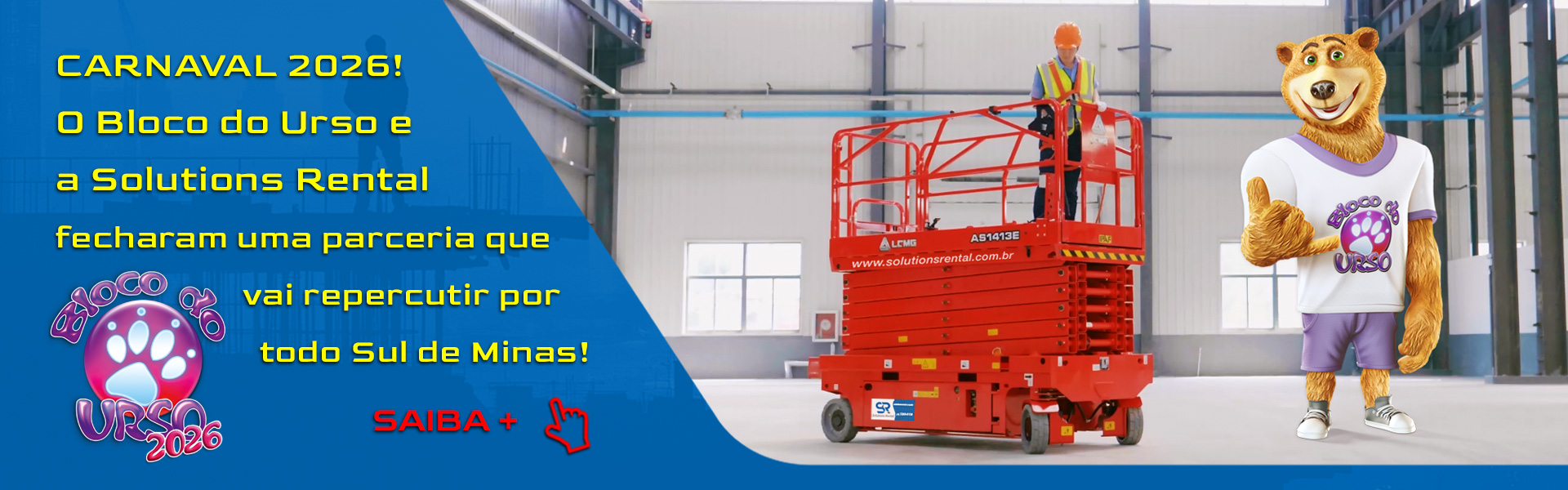 Solutions Rental e o Bloco do Usrso vão Arrasar nesse Carnaval