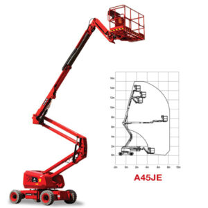 A45JE - Plataforma de Lança Articulada Elétrica