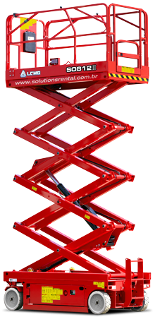 Alugue tesoura elétrica na Solutions Rental